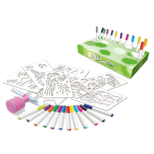 KIDS Blow Pens Животни 12  маркера.