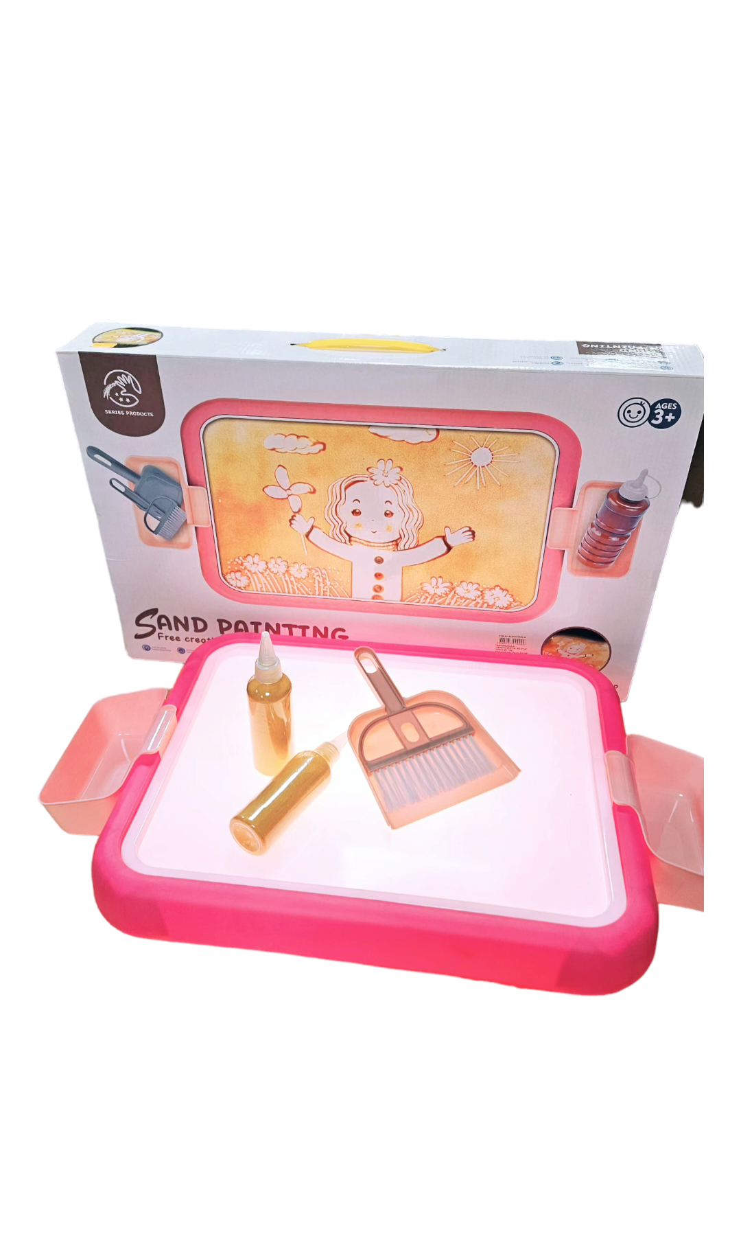 Светеща пясъчна масичка.