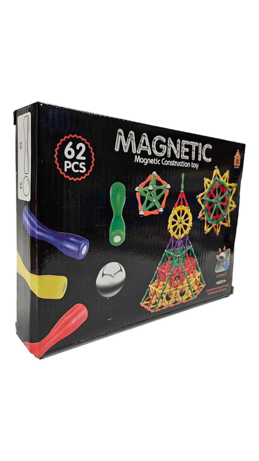 Магнитен конструктор 62 части.