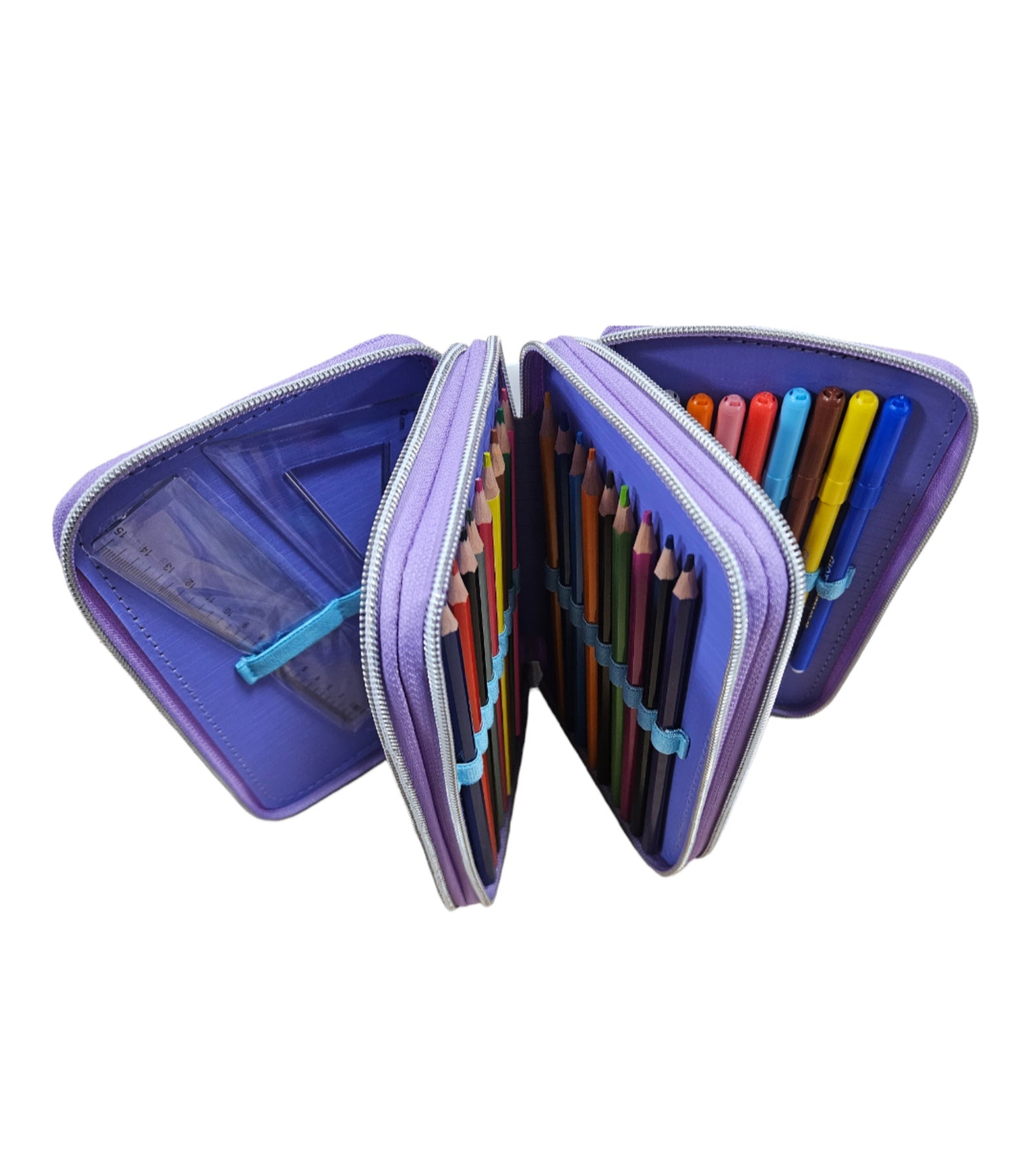 Пълен несесер с 3 ципа и пайети Frozen.