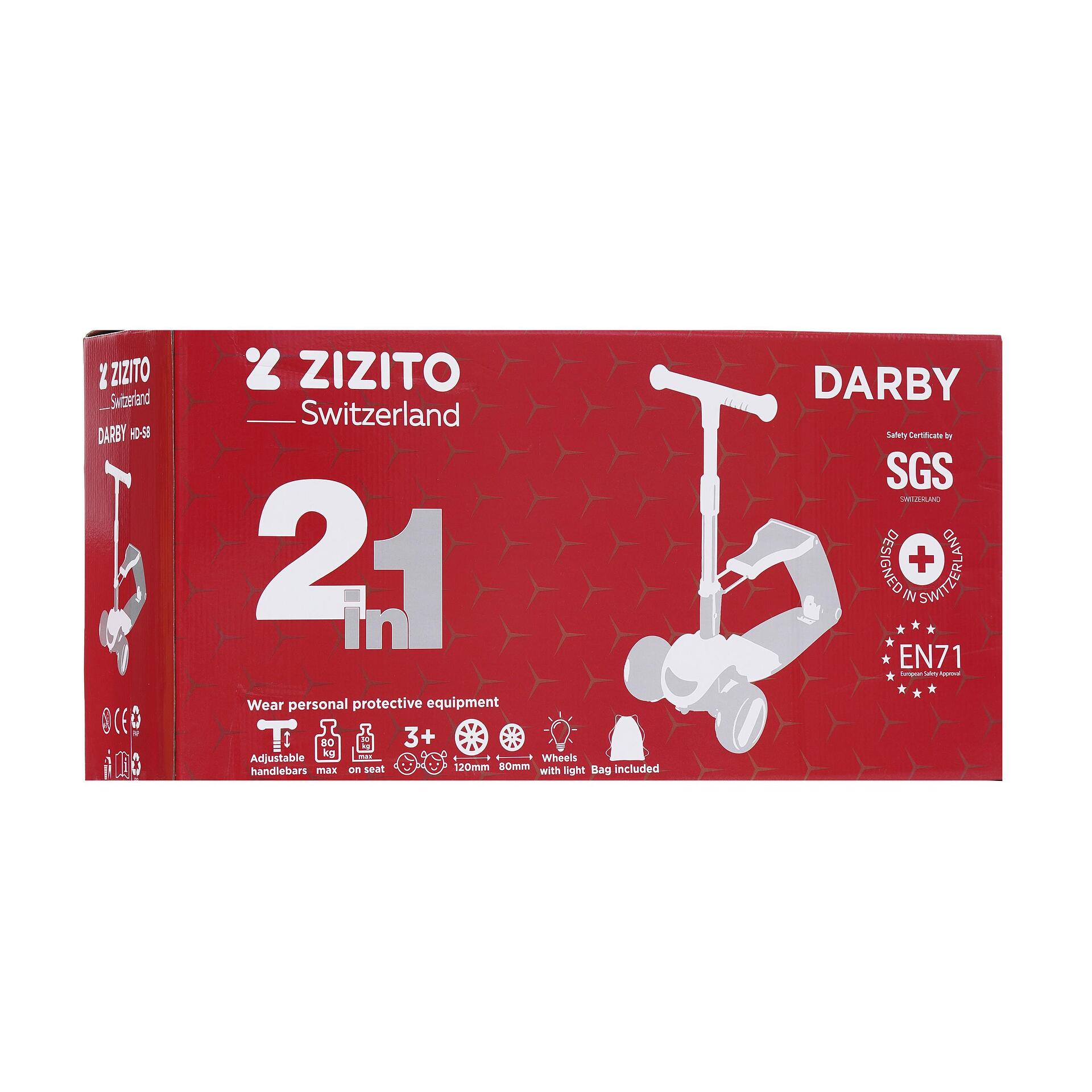 ZIZITO Тротинетка Darby 2 в 1.